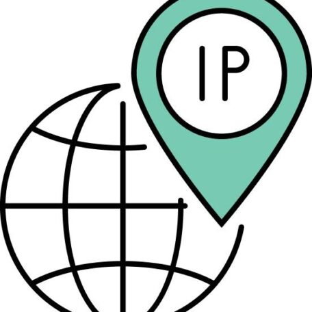 ISP Internet Protocol Address Vector Icon Concept Design, Data Center and Web Hosting Symbol on White background